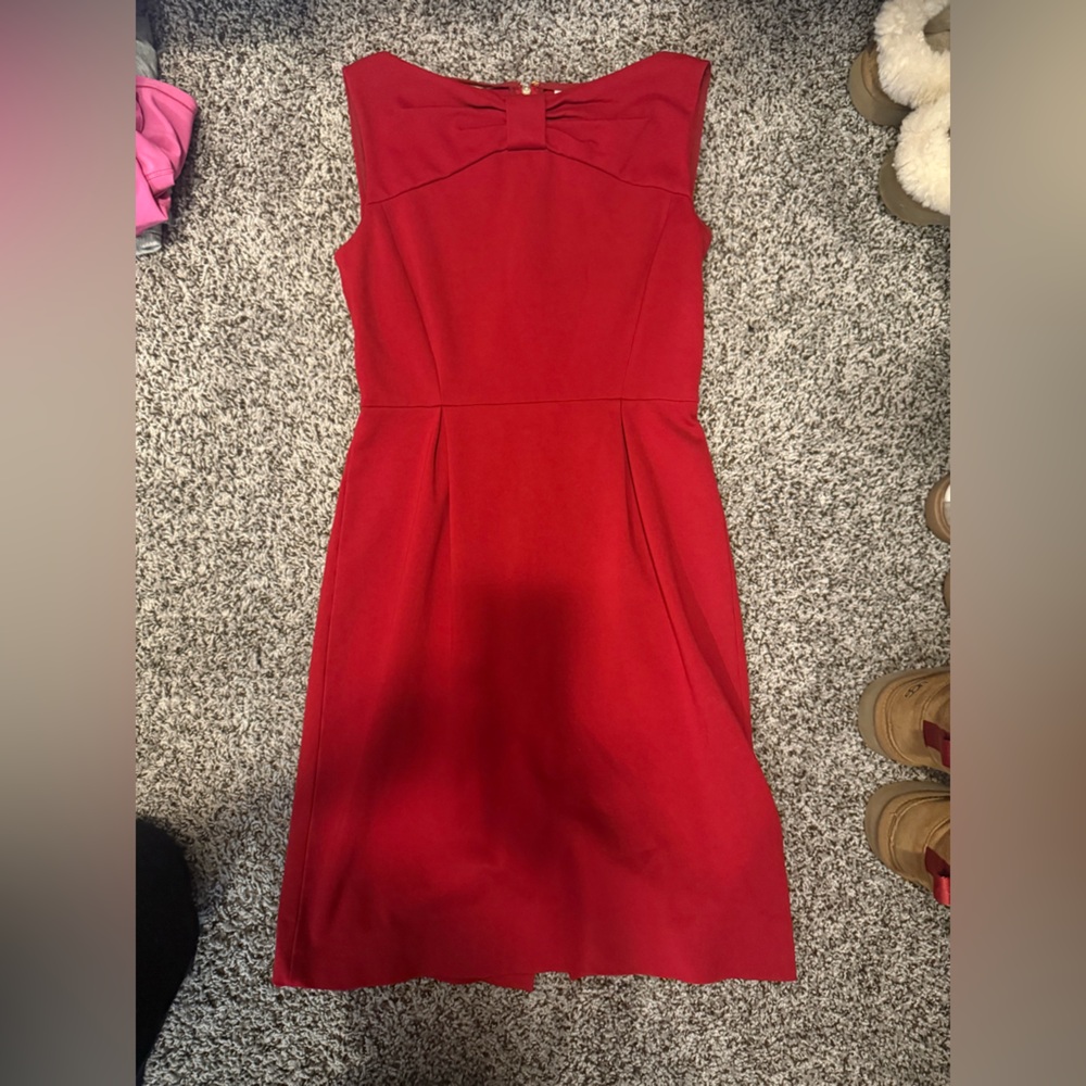 kate spade Red Zippered Sheath Dress
